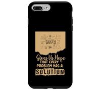 Custodia per iPhone 7 Plus/8 Plus Math Gives Us Hope Problem Solution Inspirational Teacher