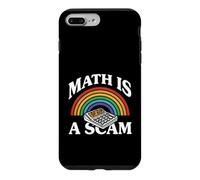 Custodia per iPhone 7 Plus/8 Plus Math Is A Scam Retro Rainbow Exploding Calculator Sarcasm
