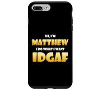 Custodia per iPhone 7 Plus/8 Plus Matthew Costume IDGAF Funny Meme Halloween Costume For Matts