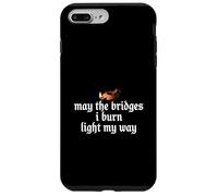Custodia per iPhone 7 Plus/8 Plus May The Bridges I Burn Light My Way Funny Goth Gothic Games