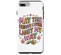 Custodia per iPhone 7 Plus/8 Plus May The Bridges I Burn Light My Way Pastello Carino