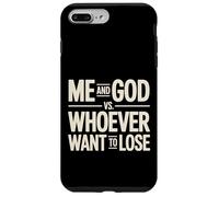 Custodia per iPhone 7 Plus/8 Plus Me And God VS Whoever Want To Lose Fede Religione -