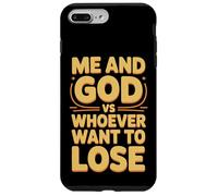 Custodia per iPhone 7 Plus/8 Plus Me And God VS Whoever Want To Lose Fede Religione -