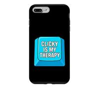 Custodia per iPhone 7 Plus/8 Plus Mechanical Keyboard Clicky Is My Therapy PC Gamer