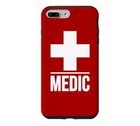 Custodia per iPhone 7 Plus/8 Plus Medic Cross First Aid First Responder Uniforme Tee