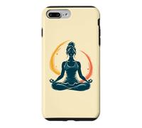 Custodia per iPhone 7 Plus/8 Plus meditare, donna, in, loto, posa, yoga, arte