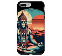 Custodia per iPhone 7 Plus/8 Plus Meditazione Hanuman Vintage Tramonto Empowering Yoga Meditazione