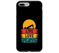 Custodia per iPhone 7 Plus/8 Plus Meditazione Pilates Ponte Posa Divertente Live Love Pilates Retro
