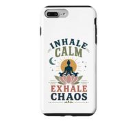 Custodia per iPhone 7 Plus/8 Plus Meditazione Yoga "INHALE-CALM-EXHALE" Pilates Sport Zen-Yoga