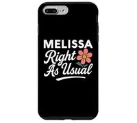 Custodia per iPhone 7 Plus/8 Plus Melissa Fiore Nome Proprio Come Al Solito Madre Moglie Fidanzata