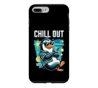 Custodia per iPhone 7 Plus/8 Plus Mellow Penguin Tropical Shirt Retro Geometric Art