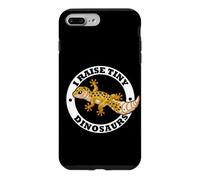 Custodia per iPhone 7 Plus/8 Plus Mens Womens Kids I Raise Tiny Dinosaurs Leopard Gecko Lover