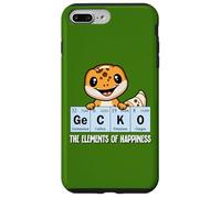 Custodia per iPhone 7 Plus/8 Plus Mens Womens Kids Kawaii Reptile Elements Leopard Gecko Lover