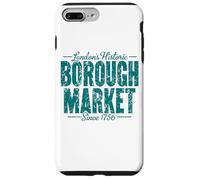 Custodia per iPhone 7 Plus/8 Plus Mercato storico di Londra dal 1756 Stampa verde invecchiata