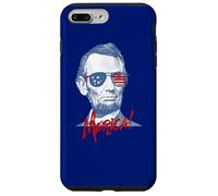 Custodia per iPhone 7 Plus/8 Plus Merica Lincoln - 4th July Veterans or Memorial Day Abe