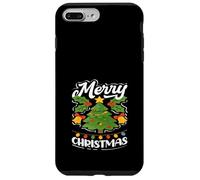 Custodia per iPhone 7 Plus/8 Plus Merry Christmas Tree Lights Holly Classic Christmas Holiday