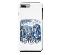 Custodia per iPhone 7 Plus/8 Plus Meteora Grecia Monastero Vintage Viaggi Paesaggio Arte