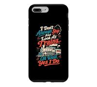 Custodia per iPhone 7 Plus/8 Plus Mi fermo e guardo treni locomotiva umorismo