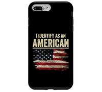 Custodia per iPhone 7 Plus/8 Plus Mi identifico come bandiera americana il 4 luglio Giorno dell'Indipendenza