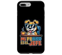 Custodia per iPhone 7 Plus/8 Plus Mi Perro Es El Jefe divertente citazione spagnola amante dei cani