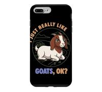 Custodia per iPhone 7 Plus/8 Plus Mi piacciono davvero le capre Ok Farm Animal Cute Boer Goat