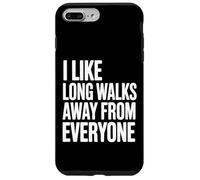Custodia per iPhone 7 Plus/8 Plus Mi piacciono le lunghe passeggiate lontano da tutti Divertente introverso