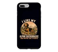 Custodia per iPhone 7 Plus/8 Plus Mi piace il mio Alpine Dachsbracke e forse come 3 persone umorismo