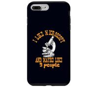 Custodia per iPhone 7 Plus/8 Plus Mi piace la microscopia e forse mi piace 3 Persone Divertente Scienza Nerd