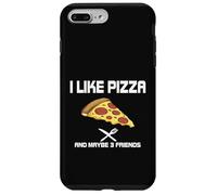 Custodia per iPhone 7 Plus/8 Plus Mi piace la pizza e forse 3 Amici per gli amanti del fast food