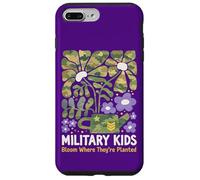 Custodia per iPhone 7 Plus/8 Plus Militare Kid Tarassaco Bloom Dove Sono Piantati Viola Up