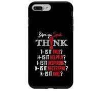 Custodia per iPhone 7 Plus/8 Plus Mindful Speech Acronym True Helpful Inspiring Kind Graphic