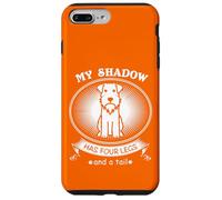 Custodia per iPhone 7 Plus/8 Plus Miniature Schnauzer My Dog is My Shadow Funny Pet Dog Lover