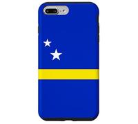 Custodia per iPhone 7 Plus/8 Plus Minimal Curacao Flag Inspired Stars and Stripe Art
