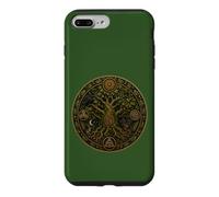 Custodia per iPhone 7 Plus/8 Plus Mitologia del bosco della foresta celtica dei druidi della quercia sacra