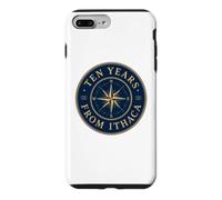 Custodia per iPhone 7 Plus/8 Plus Mitologia greca Odyssey Compass Rose Dieci anni da Itaca