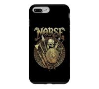 Custodia per iPhone 7 Plus/8 Plus Mitologia norrena armi guerrieri vichinghi rune vintage