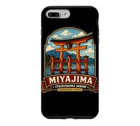 Custodia per iPhone 7 Plus/8 Plus Miyajima Hiroshima Giappone Torii Santuario Arte