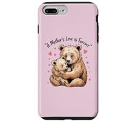 Custodia per iPhone 7 Plus/8 Plus Mom Bear Cub Funny Pregnant Loading Baby Mother