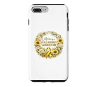 Custodia per iPhone 7 Plus/8 Plus Mom of Golden Ribbon Warrior consapevolezza del cancro