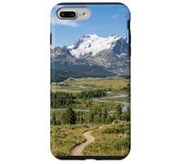 Custodia per iPhone 7 Plus/8 Plus Montagne Rocciose Scenic Valley Fiume Paesaggio Grafico