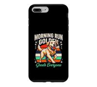 Custodia per iPhone 7 Plus/8 Plus Morning Run Golden saluta tutti gli amanti dei cani