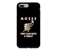 Custodia per iPhone 7 Plus/8 Plus Mosè primo uomo con una tavoletta divertente Pasqua ebraica