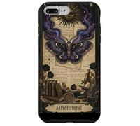 Custodia per iPhone 7 Plus/8 Plus Moth Sun Dark Gothic Crescent Moon Skull