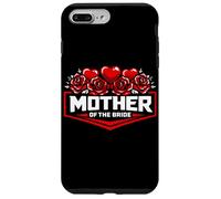 Custodia per iPhone 7 Plus/8 Plus Mother of the Bride Biker Retro Chic Cuori Rose