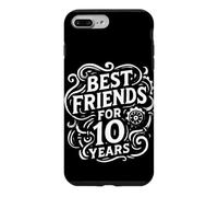 Custodia per iPhone 7 Plus/8 Plus Motivo con scritta in lingua tedesca "Beste Freunde seit 10 Jahren Freundschaft"