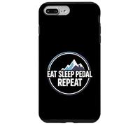 Custodia per iPhone 7 Plus/8 Plus Mountain Biking Cyclist Eat Sleep Pedal Repeat
