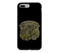 Custodia per iPhone 7 Plus/8 Plus MUD PRINT MAP Mappa di tracce animali sul campo
