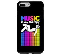 Custodia per iPhone 7 Plus/8 Plus Music Is My Therapy Equalizzatore DJ Arcobaleno Ingegnere del suono