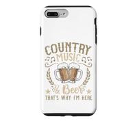Custodia per iPhone 7 Plus/8 Plus Musica country e birra Ecco perché sono qui Western Cowboy