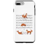 Custodia per iPhone 7 Plus/8 Plus Musica volpe Musicista musica animale